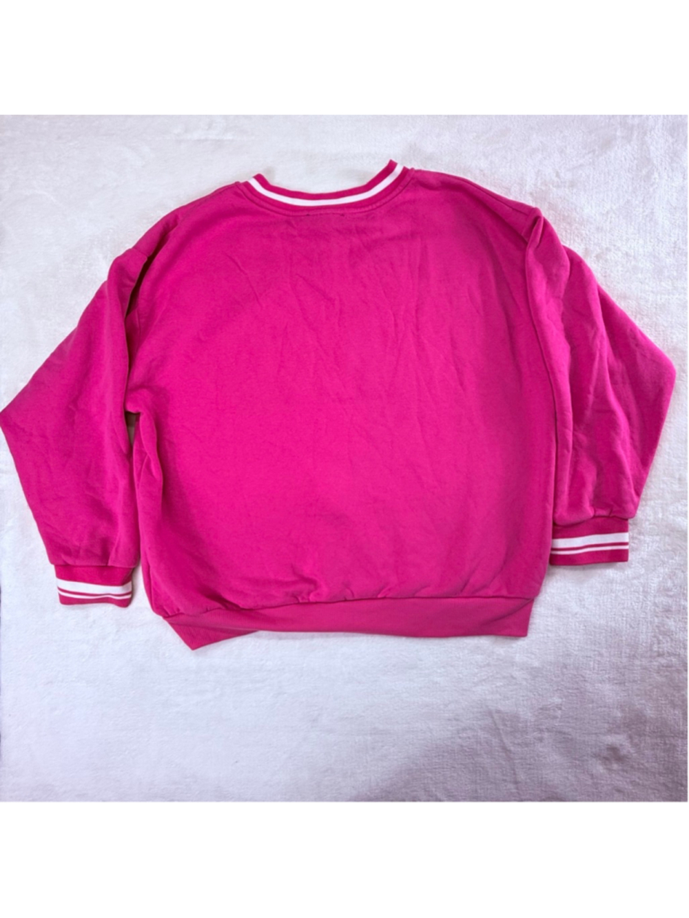 Women's Playboy Pink V-Neck Sweatshirt & Joggers Sweatpants Set Medium Soft - Picture 7 of 16